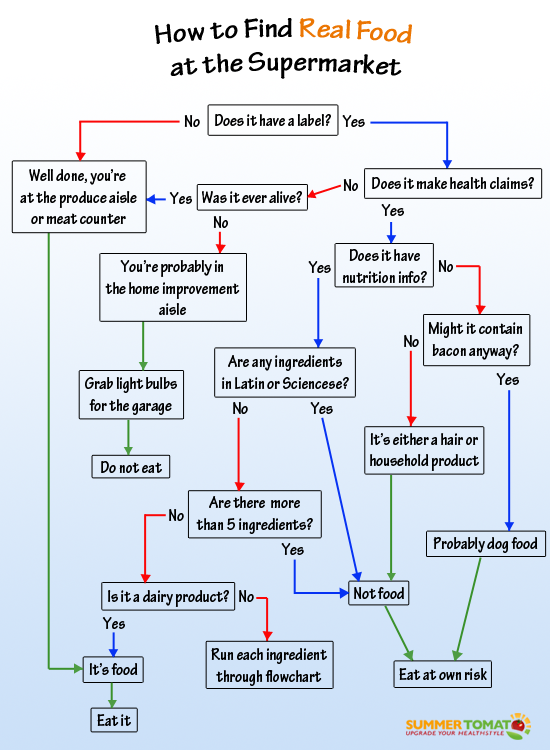 Real Food Flow Chart Guide