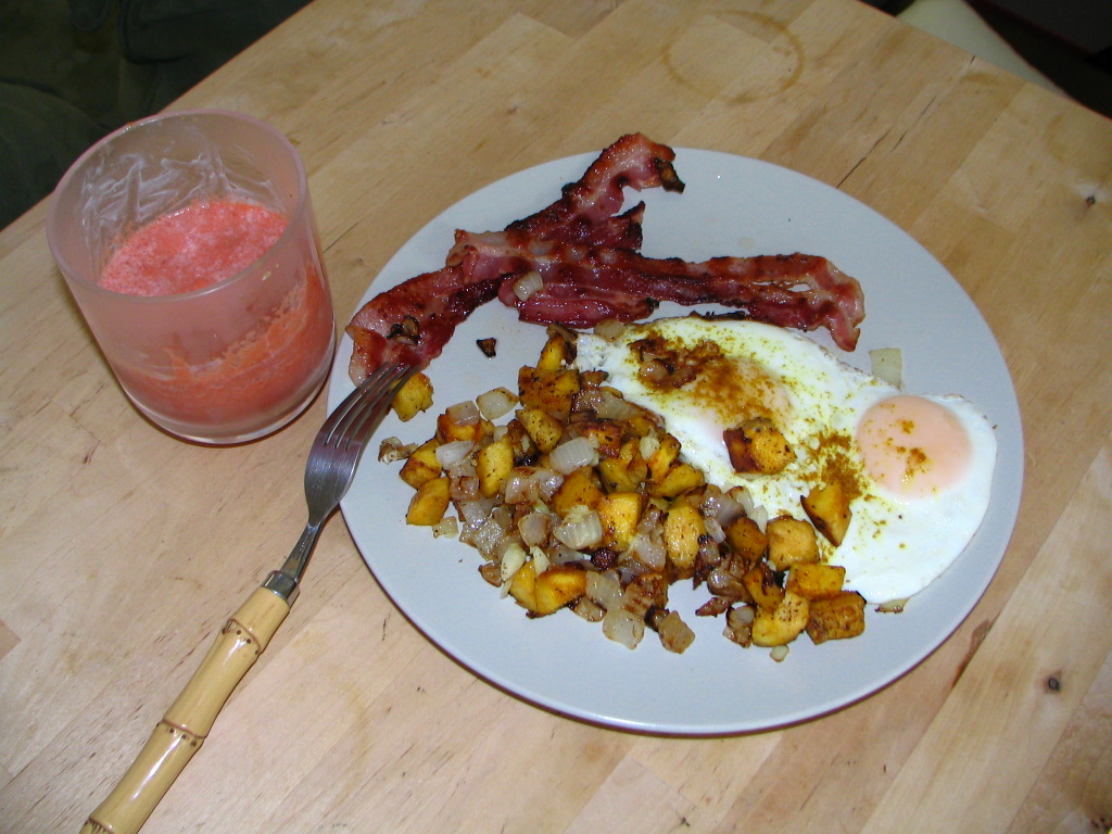 Cris Breakfast œufs bio, bacon bio et milk-shake