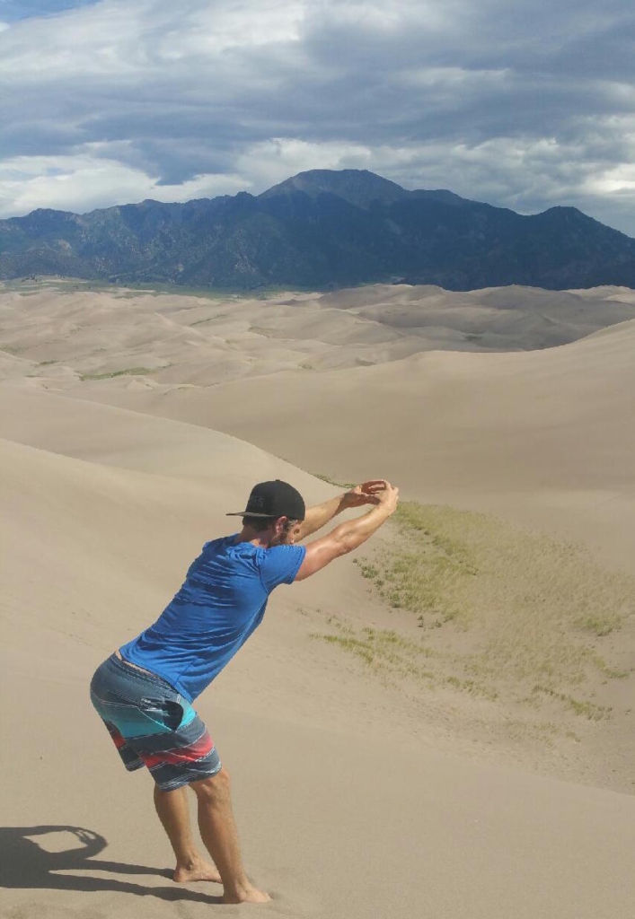 Cris está haciendo Foundation Training en el desierto