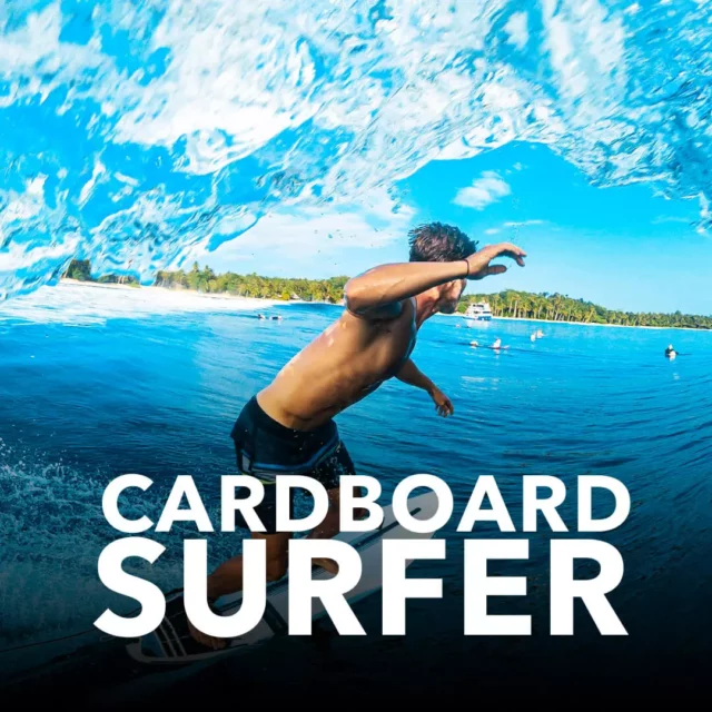 Cardboard Surfer