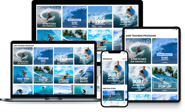 surf academia de atletismo todos os dispositivos mockup